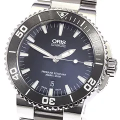 オリス ORIS 7653-83 アクイス レッド リミテッドエディション 世界限定2000本 自動巻き メンズ 良品 保証書付き_777981