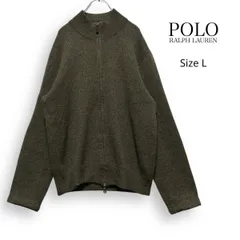 A2522/ POLO RALPH LAUREN ポロ ラルフローレン エルボーパッチ ラム ウール ジップ カーディガン