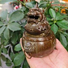 普賢菩薩 象に乗った銅製香炉 - メルカリ