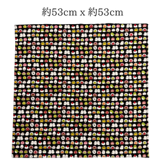【手ぬぐい バンダナ 風呂敷 お弁当包み】和菓子/ひよこ柄 約53cm x 約53cm 新品未使用 No.01
