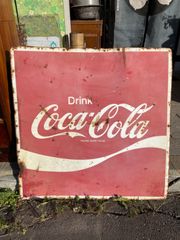 コカ・コーラ　コカコーラ　Coca-Cola　看板　90cm　レトロ　昭和レトロ　シャビー　アンティーク　ヴィンテージ　アメリカン