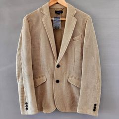 【 新品・未使用 】TAKAQ タカキュー テーラードジャケット かぎ針編み ローゲージ ベージュ メンズ Mサイズ