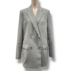 UNIQLO :C ユニクロ 感動ダブルジャケットリラックスフィット テーラードジャケット アウター 羽織り ストレッチ 吸汗 軽量 211-474943 灰色 ライトグレー Mサイズ レディース 春 秋 ゴーゴー古着久喜倉庫店 No.1178