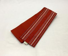 半幅帯/美品/正絹/証紙付/本場筑前博多織/献上柄/小袋帯/着物【ゆずりは】　9894