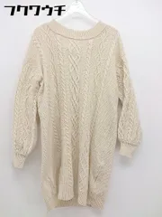◇ MAJESTIC LEGON マジェスティックレゴン 長袖 ミニ ニット ワンピース サイズM ベージュ レディース 【中古】 【1104210000061】