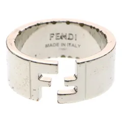FENDI (フェンディ) FF モチーフ リング 指輪 シルバー 18号