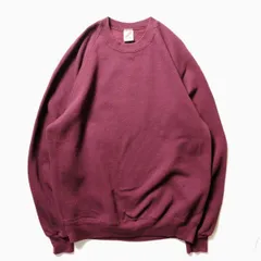 90's USA製 ラッセル ジャージーズ クルーネック スウェットシャツ 小豆色系 (XL) 無地 90年代 アメリカ製 旧タグ オールド　アメリカ古着 USED  ビンテージ ヴィンテージ
