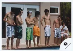 【中古】生写真(ジャニーズ) Hey! Say! JUMP/集合(7人)/横型・全身・上半身裸・水着/公式生写真