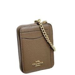 コーチ 財布 レディース COACH コインケース ペブルド レザー ジップ カード ケース 6303 IMV2R ダークストーン