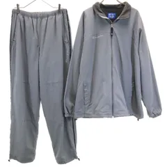 Champion チャンピオン トレーニング ジャージジャケット 上下 セットアップ XO グレー 中綿 裏トリコット メンズ 古着