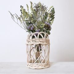 ラタンの花瓶《フラワー》フラワーベース　14日以内発送