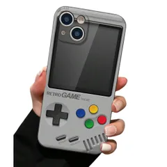 iPhone スマホケース ゲームボーイ 任天堂 レトロ TPU素材 耐衝撃 グレー アイフォンケース 可愛い 人気 おしゃれ アニメ 多機種対応 アップル Apple 携帯カバー ソフトケース