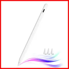 JAMJAKE iPad ペンシル アップルペンシル 2018年～2025年 iPad対応 タッチペン 超高感度 極細 スタイラスペン Type-C急速充電 傾き感知/磁気吸着/誤作動防止機能対応 軽量 耐摩 学生 子供 筆記 絵を描く デザイン用 ドローイン