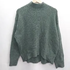 ◇ UNIQLO ユニクロ 長袖 ニット セーター サイズS グリーン レディース E  【1406180088743】