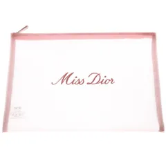DIOR (ディオール) ノベルティ 刺繍ロゴ入りポーチ レディース ピンク