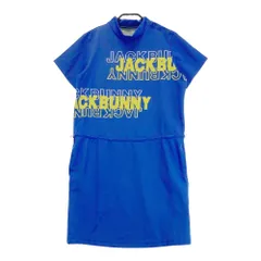 サイズ：2 JACK BUNNY ジャックバニー 2022年モデル モックネック 半袖 ワンピース  ブルー系 [240101271538] ゴルフウェア レディース ストスト