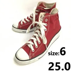 CONVERSE/コンバース★ハイカットスニーカー【size:6/25.0/レディース/red/赤】オールスター/インヒール/sneakers/Shoes/trainers◆sQ-663<sale>