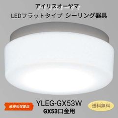 【未使用・保管品】アイリスオーヤマ エコハイルクス LEDフラットタイプ シーリング器具 YLEG-GX53W【GX53口金用】 開封品 送料無料　2996
