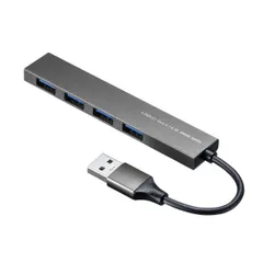 【新品・7営業日以内発送】サンワサプライ USB-3H423SN USB3．2 Gen1 4ポート スリムハブ USB3H423SN【沖縄離島販売不可】