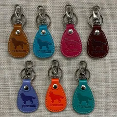 キャバリア　PUレザー キーホルダー 全7色◆I♡犬種シリーズ◆1個価格