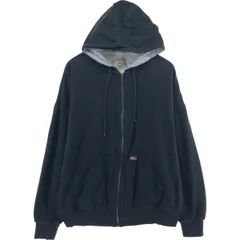 古着 ディッキーズ Dickies ビッグサイズ フルジップスウェットシャツ トレーナー メンズXXL相当 フルジップ/eaa492118