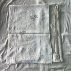 帯揚げ 帯締め セット 白礼装用 冠婚葬祭 女性 婦人 レディース 和装小物 和装 着物 留袖 訪問着 振袖　kimono #きもの猫田 T235