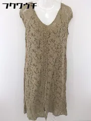◇ ◎ EMMEL REFINES エメルリファインズ 総レース 半袖 膝膝下丈 ワンピース ベージュ レディース  【中古】 【1111020005254】のサムネイル