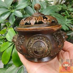 無相仏香炉 置物 香炉 薫香炉 装飾 銅器 装飾品 工芸品 美術品 鶴の蓮華炉 香炉 香道具 工芸品 美術品 置物（北魏仏釈 迦尼如来