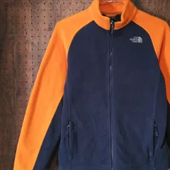 THE NORTH FACE ノースフェイス　フリースジャケット 　両面ロゴ刺しゅう　ボーイズＬ