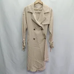◇ ⊇ mysty woman ウエストベルト付き バックプリーツ加工 長袖 トレンチコート サイズF ベージュ レディース E  【1410100042883】のサムネイル