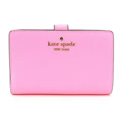 新品 ケイトスペード kate spade 2つ折り財布 ミディアム コンパクト バイフォールド ウォレット サーフピンク