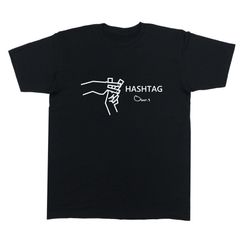 メンズ レディース カットソー 半袖Tシャツ ハッシュタグ # ORIGINAL S/S TEE ブラック 黒 OTS0017