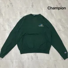 Champion チャンピオン sweat スウェット トレーナー 刺繍ロゴ Vガゼット アメカジ USA企画 90s 00s グリーン サイズXL相当 玉FL3965