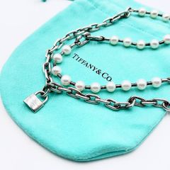 ティファニー ハードウェア パールロック ネックレス