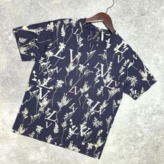 希少なXXL】ルイヴィトン Tシャツ モノグラム リーフ ネイビー LV 美品 