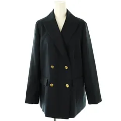 ナチュラルビューティーベーシック NATURAL BEAUTY BASIC 24AW ダブルブレストボクシージャケット テーラードジャケット S ネイビー /DF ■OS