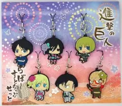 【中古】ストラップ(キャラクター) 集合(浴衣Ver.) ラバーストラップセット(6個) 「進撃の巨人」 京まふ開催記念グッズ 京都国際マンガ・アニメフェア2013限定