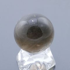スモーキークォーツ丸玉 32.2mm 46.4g 天然石・置物 煙水晶 厄除け 除障 魔除け 破魔 台座は付属しません