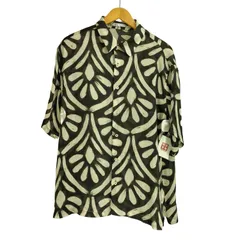 ザラ ZARA 総柄 半袖シアーシャツ メンズ import：L 