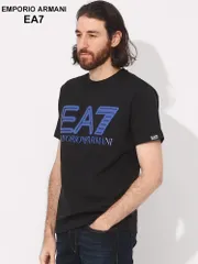 EMPORIO ARMANI EA7 (エンポリオ アルマーニ) ロゴプリント クルーネック 半袖 Tシャツ EA73DPT37PJMUZ ブランド メンズ 男性 トップス (ブラック)