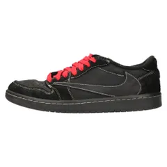 NIKE (ナイキ) ×TRAVIS SCOTT AIR JORDAN 1 LOW OG SP BLACK PHANTOM トラヴィススコット エアジョーダン1ローブラックファントム ローカットスニーカー US10/28.0cm DM7866-001のサムネイル