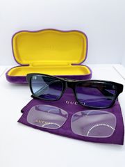 Gucci/グッチ　サングラス　眼鏡/メガネ　GG0086O　ブラック　替えレンズ付・ケース付　VFR12BNGRH　AT069