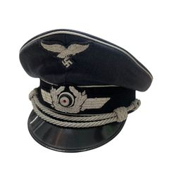 ブラック版　マッカーサー　アメリカ軍将校用制帽 米陸軍☆ピーク キャップ☆ダグラス マッカーサー将軍☆カーキ