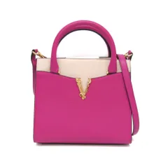 ヴェルサーチェ(Versace) ヴィルトゥス レディース レザー ハンドバッグ,ショルダーバッグ ピンク,ピンクベージュのサムネイル