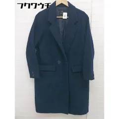 ◇ w closet ダブルクローゼット 長袖 チェスター コート サイズF ネイビー レディース  【1110110001992】