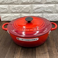 LE CREUSET ココット・ロンド26cm チェリーレッド - メルカリ