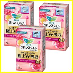 ロリエ 【まとめ買い】きれいスタイル超吸ランジェリーライナーロング&ワイド フローラルブーケの香り 150枚【50枚入×3】
