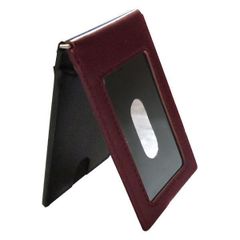 （まとめ買い）コレクト パスケース 蝶型 本革調 3ポケット ワイン CP-202V-WI 【3個セット】