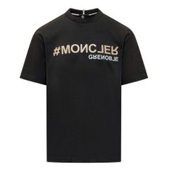 217 MONCLER GRENOBLE モンクレール グルノーブル 8C00006 83927 ブラック Tシャツ クルーネック 半袖