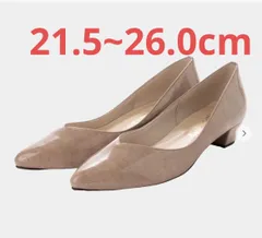 晴れ雨兼用レインパンプス オークエナメル23.5cm